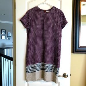 Artisan NY - Shift Dress - Burgundy - Size 10 - Like New